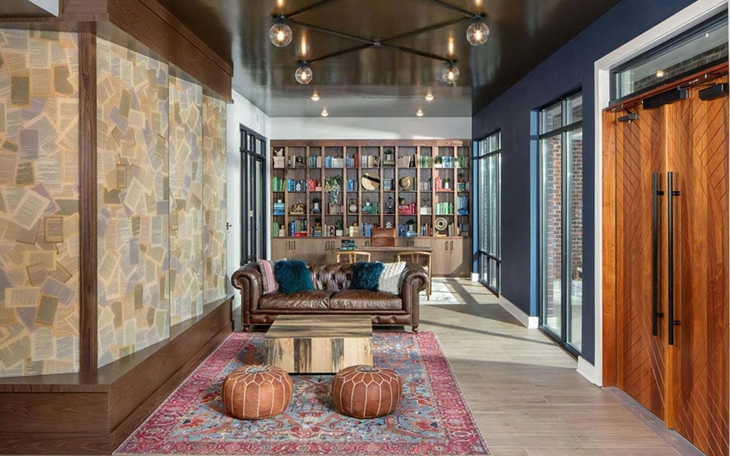 Modern Welcome Lobby with Gathering Spaces