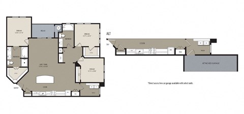 C2 Floor Plan at Westerly Apartments, Littleton, Colorado
