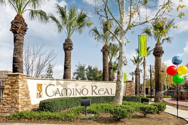 camino real monument sign and entrance