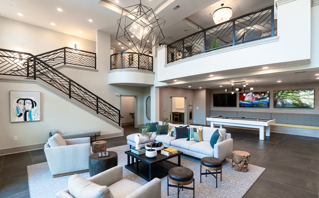 Sports Lounge with Billiards and Multi-Media Center