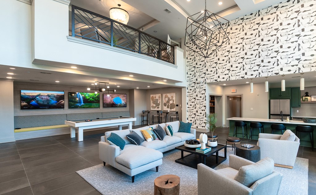 Sports Lounge with Billiards and Multi-Media Center