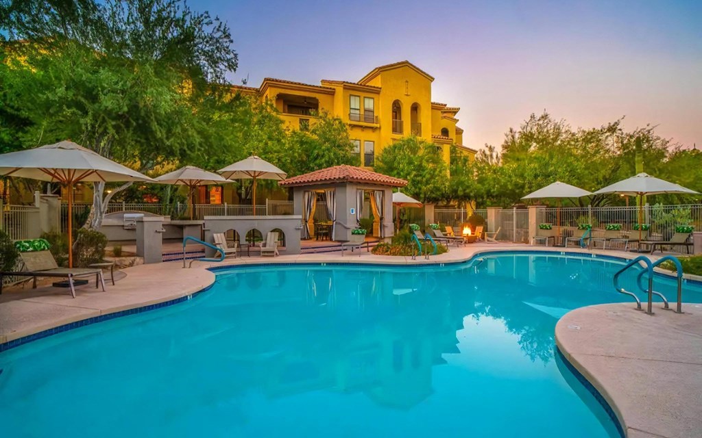 Swimming Pool with Cabanas