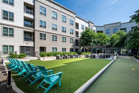Bocce Ball Lawn and Lounge Area at Domain at The Gate Courtyard