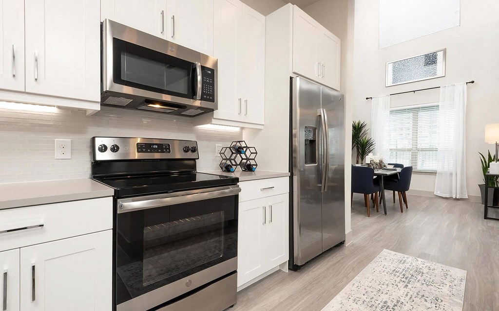 Beautiful Kitchen with Stainless Steel Appliances
