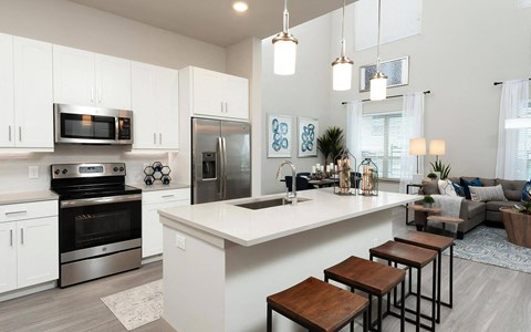 Spacious Kitchen Including Island with Breakfast Bar