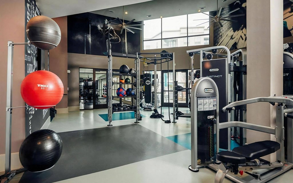 Studio with Exercise Equipment and Machines