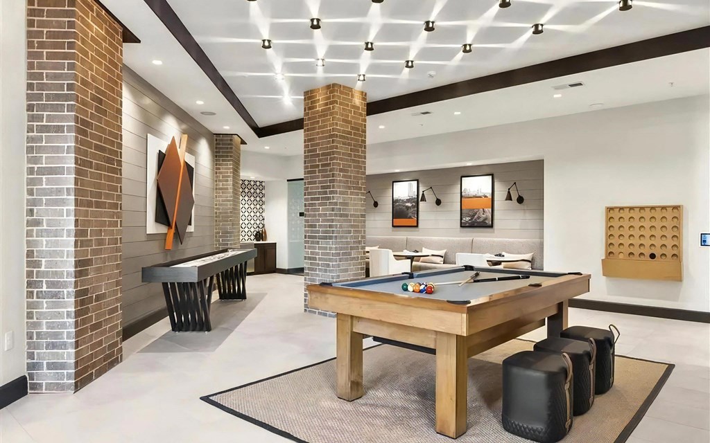 Game Room with Pool Table