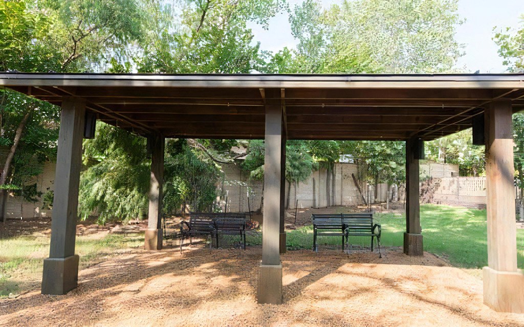 Gazebo with Bench Seating