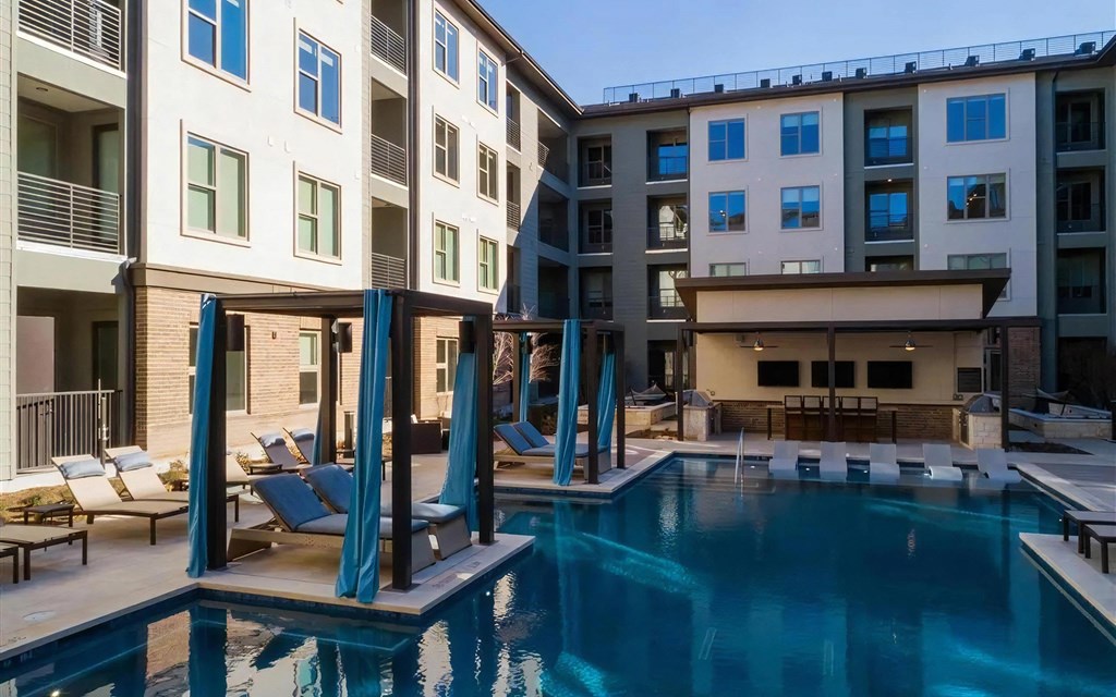 Swimming Pool with Cabanas