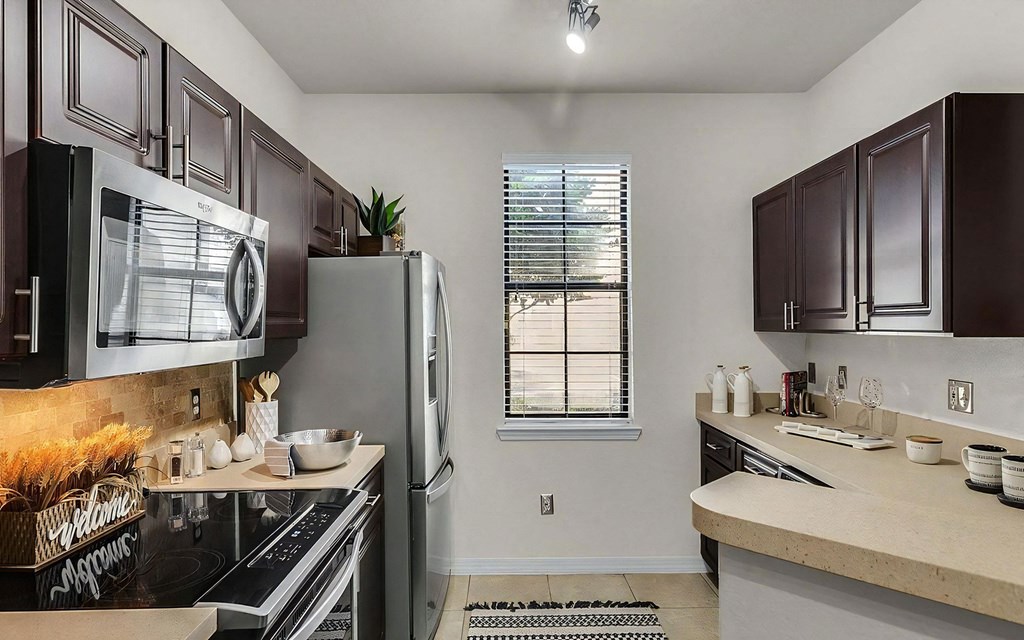 Dark Cabinets in Kitchen