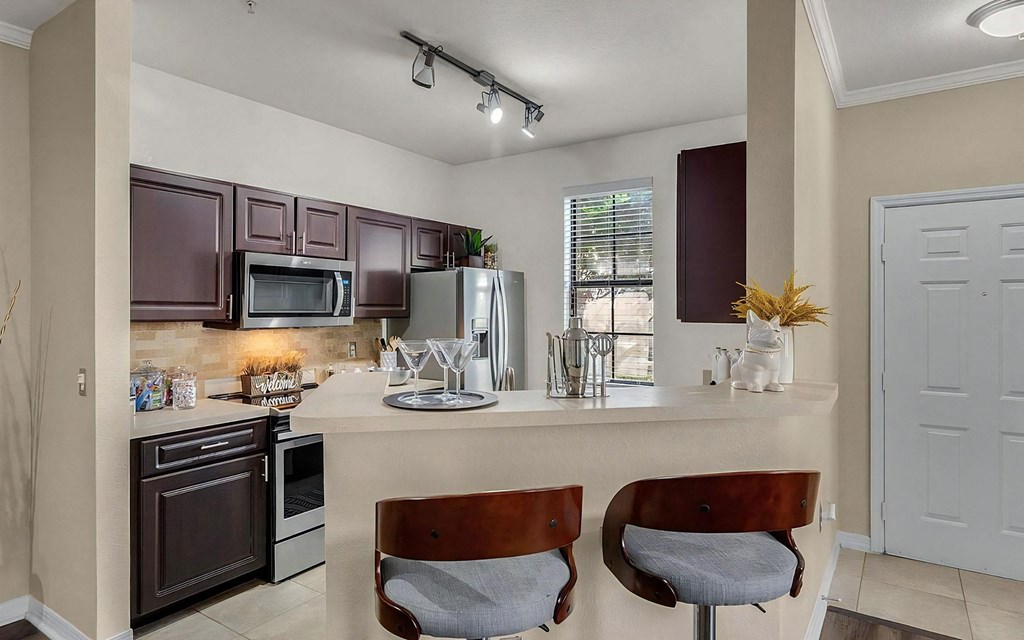 Tall Breakfast Bar in Kitchen