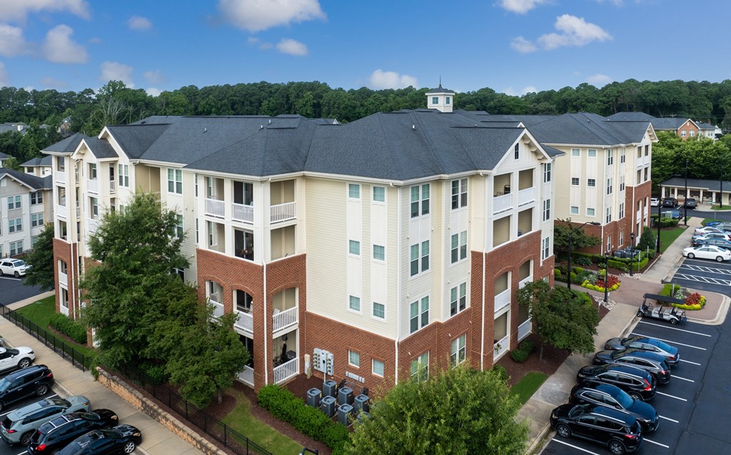 Exterior View of Allister North Hills Featuring On-Site Resident Surface Lot Parking