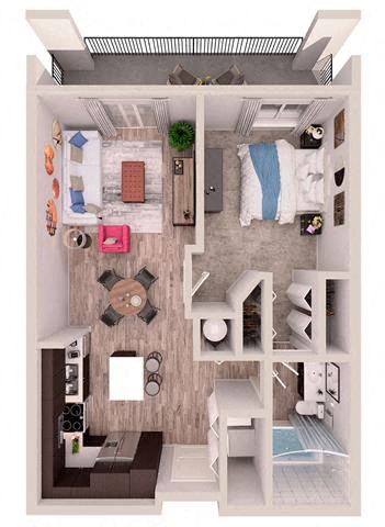 151 SE 3rd Avenue Studio-2 Beds Apartment for Rent - Photo Gallery 29