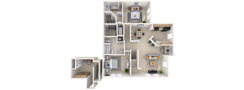 a floor plan of a 1 bedroom apartment with a bathroom and a living room
