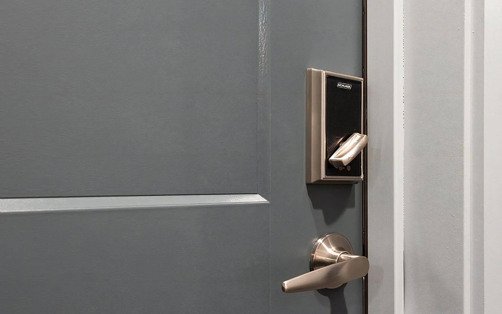 Secure Keyless Entry System Installed on Unit Door