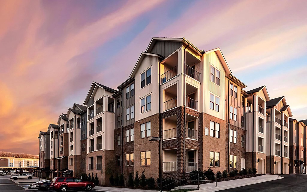 The Harper Apartments with Balcony Access Overlooking the Neighborhood