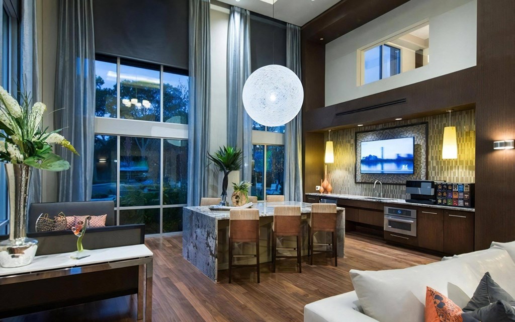 Resident Lounge with Coffee Bar