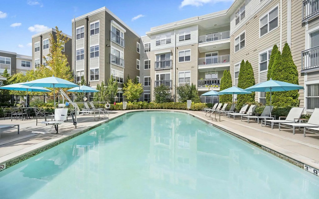 Swimming Pool with Lounge Chairs