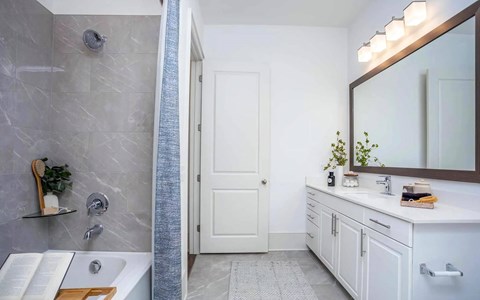 Large Bathroom with Cabinet Storage