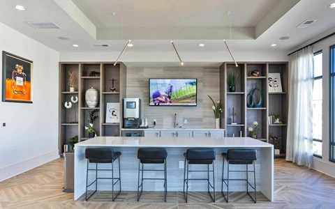 Resident Lounge with Coffee Station