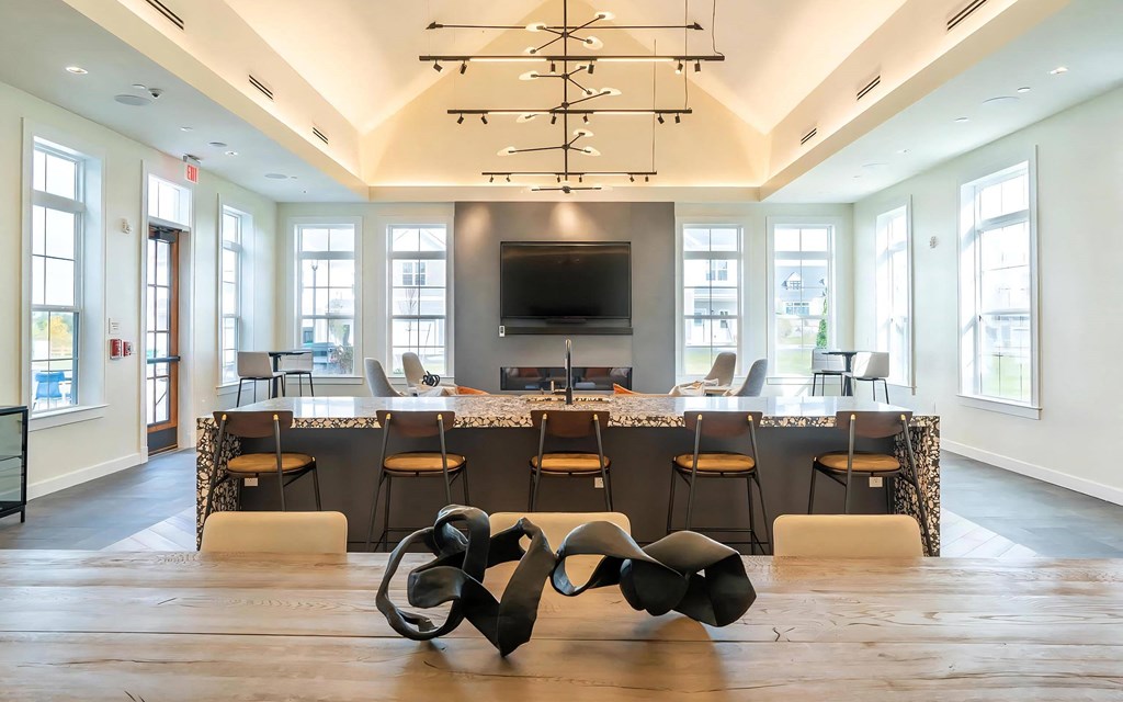 Lounge with Couches and Bar Seating