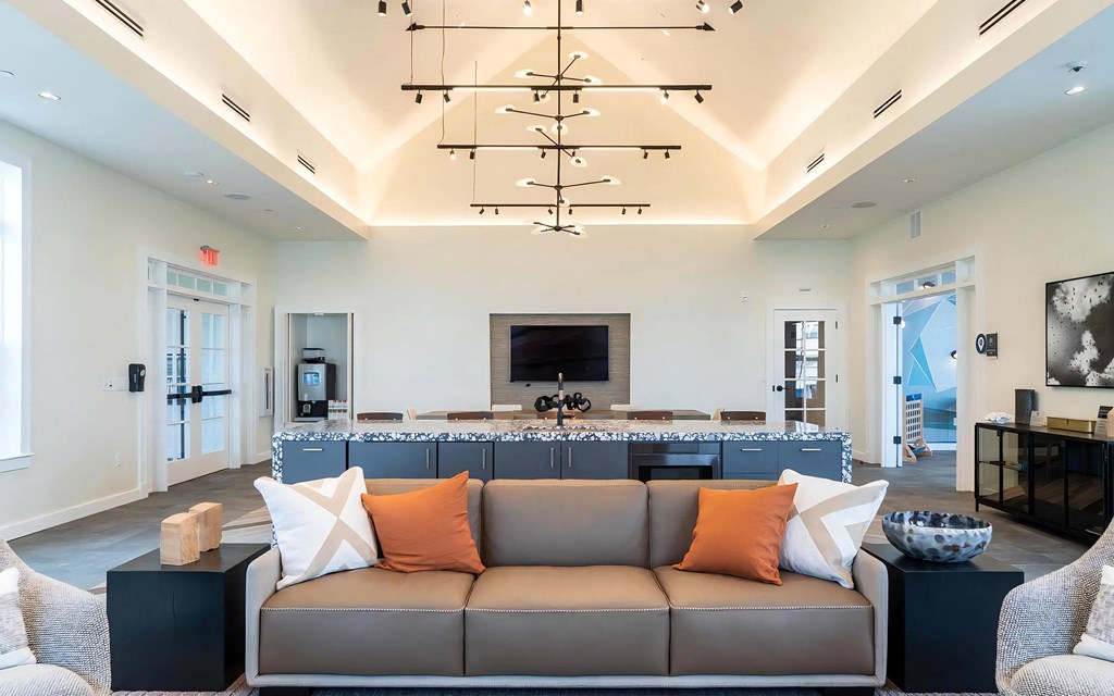 Lounge with Couches and Flat Screen TVs