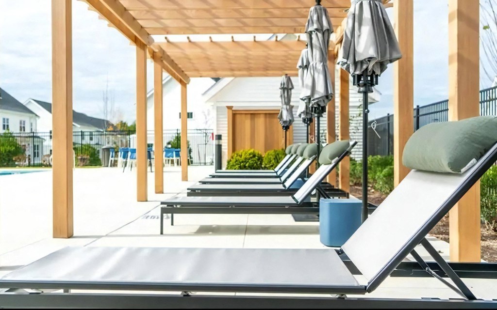 Lounge Seating with Umbrellas