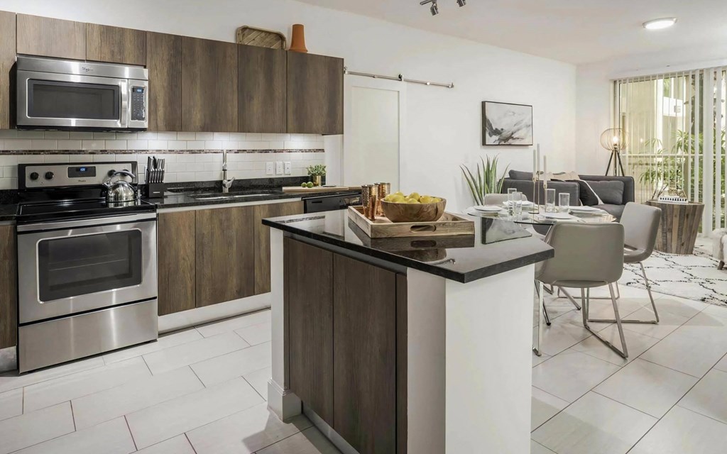 Large Kitchens Connecting to Living and Dining Areas