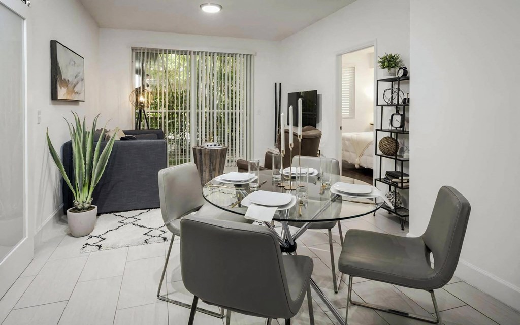 Light-Filled Living Area with Sliding Doors to Private Balcony Light-Filled Living Area with Sliding Doors to Private Balcony