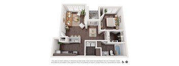 a floor plan of mesa verde apartments in austin texas