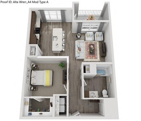 Gossamer ADA Floor Plan at Alta Wren, Cary