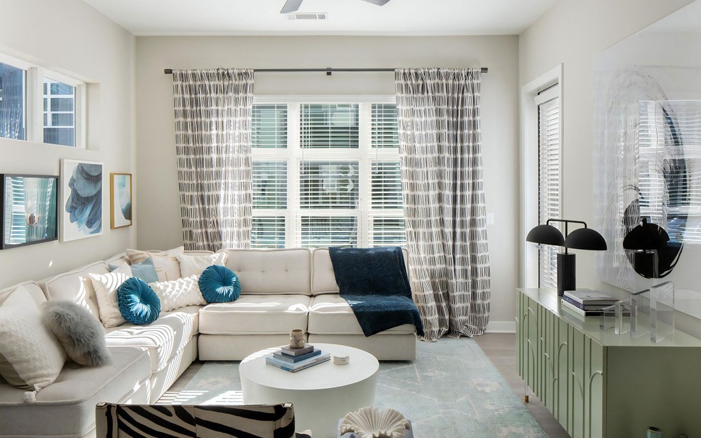 Modern Living Spaces with Large Windows