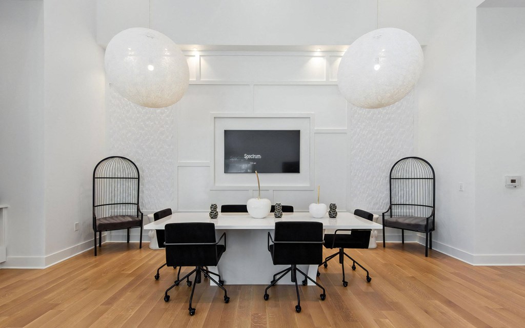 Business Center with Flat Screen TV