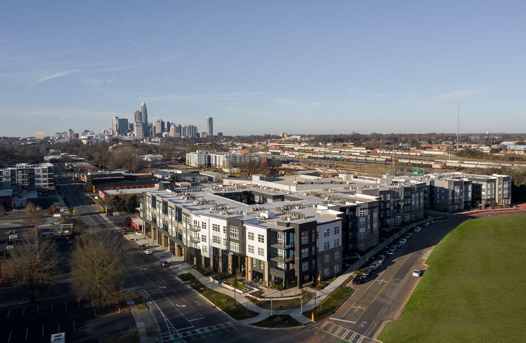 Panoramic Community View of NoDa Flats and Surrounding Neighborhood