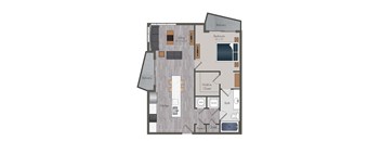 A2 Floor Plan at 675 N. Highland, Georgia