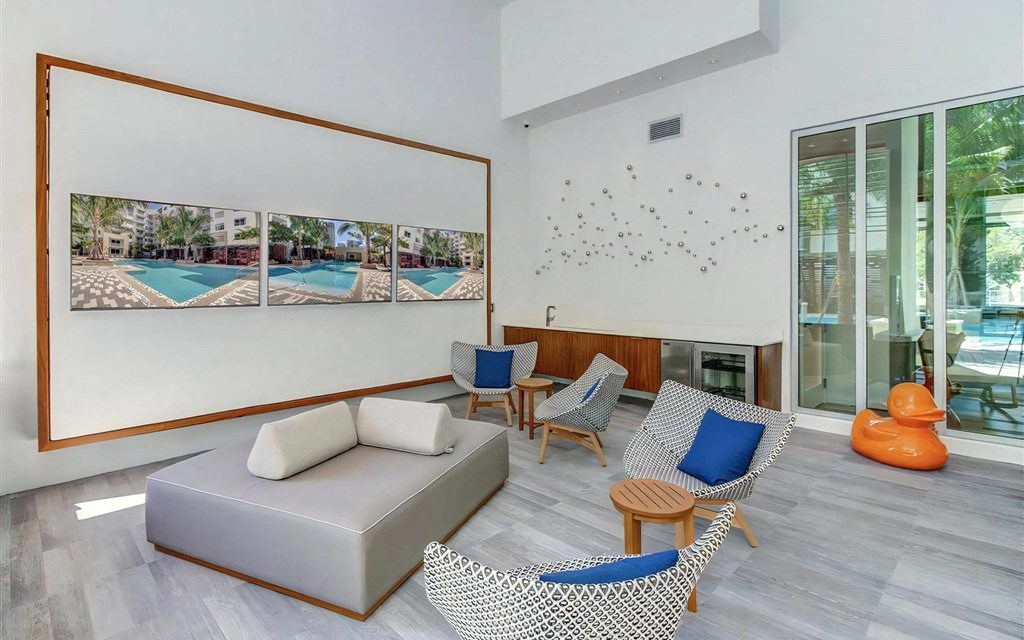 Resident Lounge with Multiple TVs