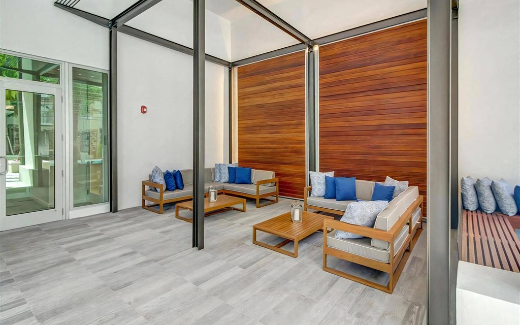 Outdoor Patio with Couches