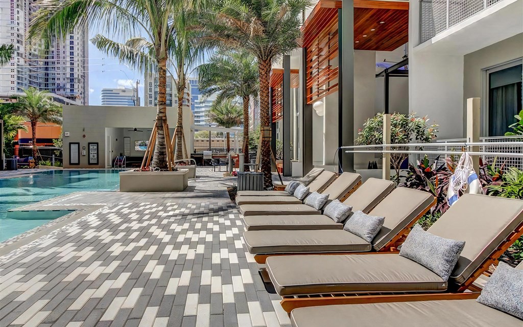 Resort Style Pool with Lounges