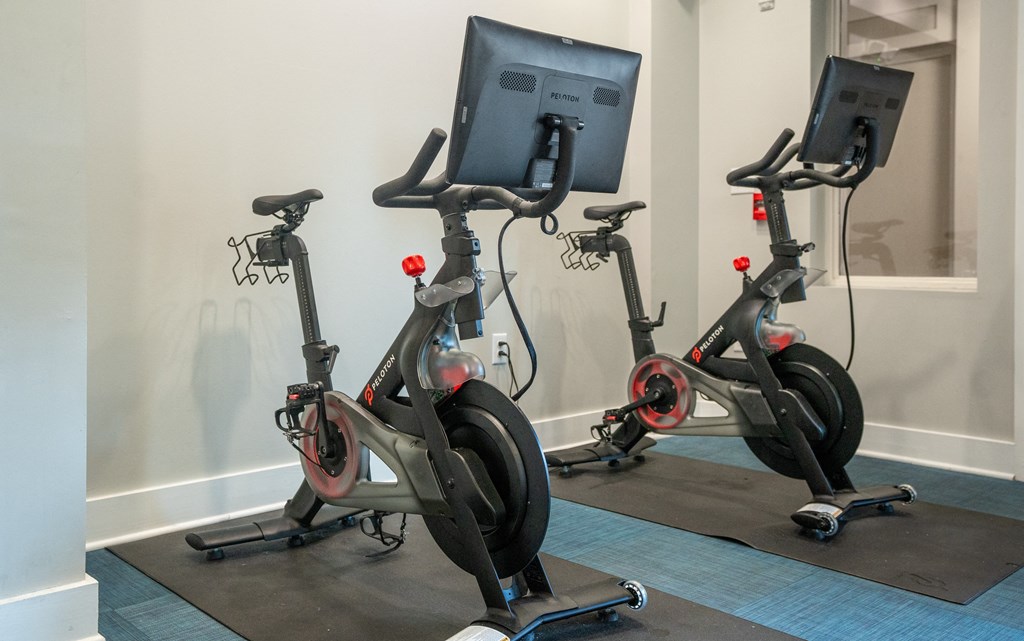 Fitness Center with Peleton Bikes