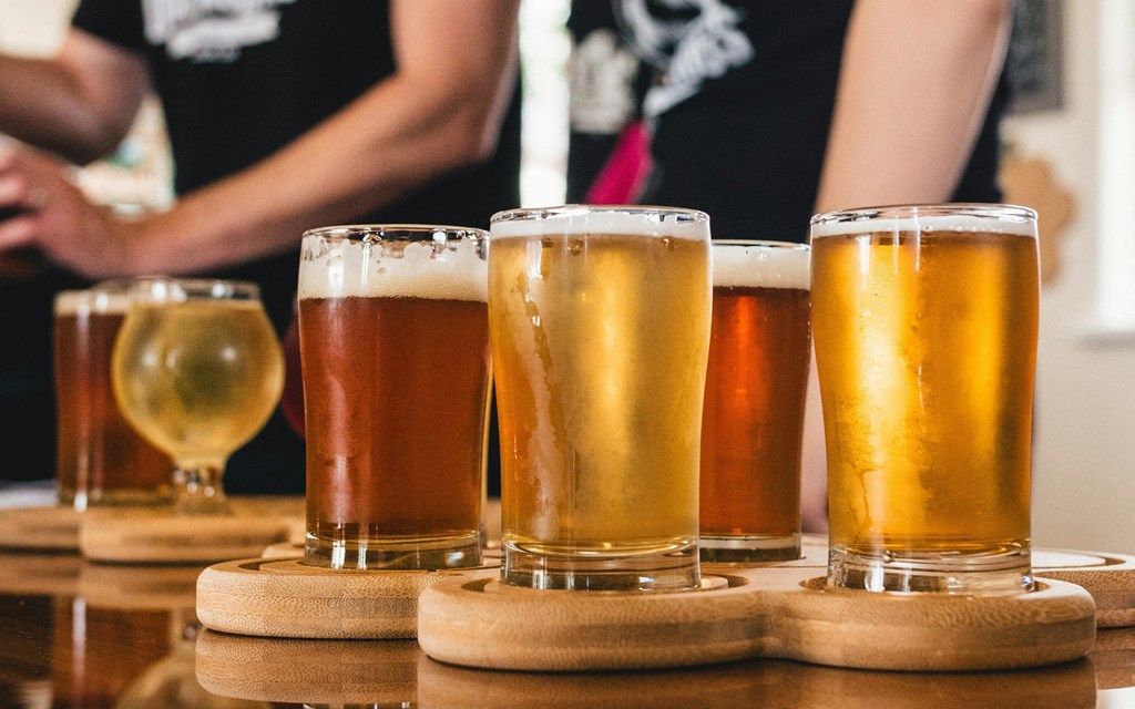 Local Beer Flight at Brewery Just Minutes from Pike Motorworks
