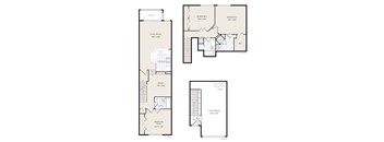 A floor plan of a house with labeled rooms and dimensions.