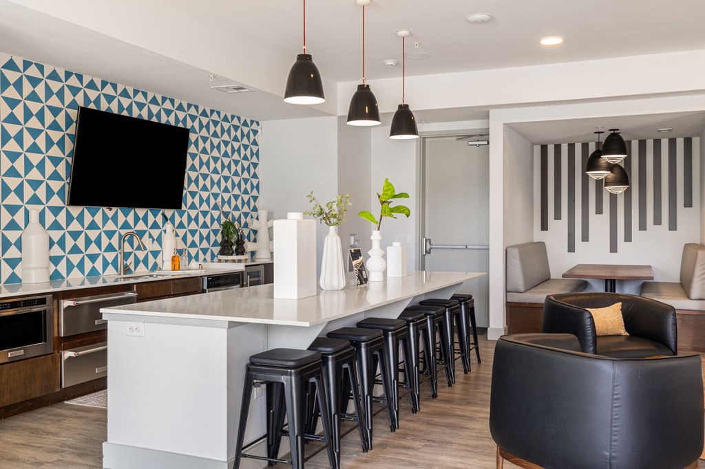 Rhythm Coworking Lounge with Bar and Seating