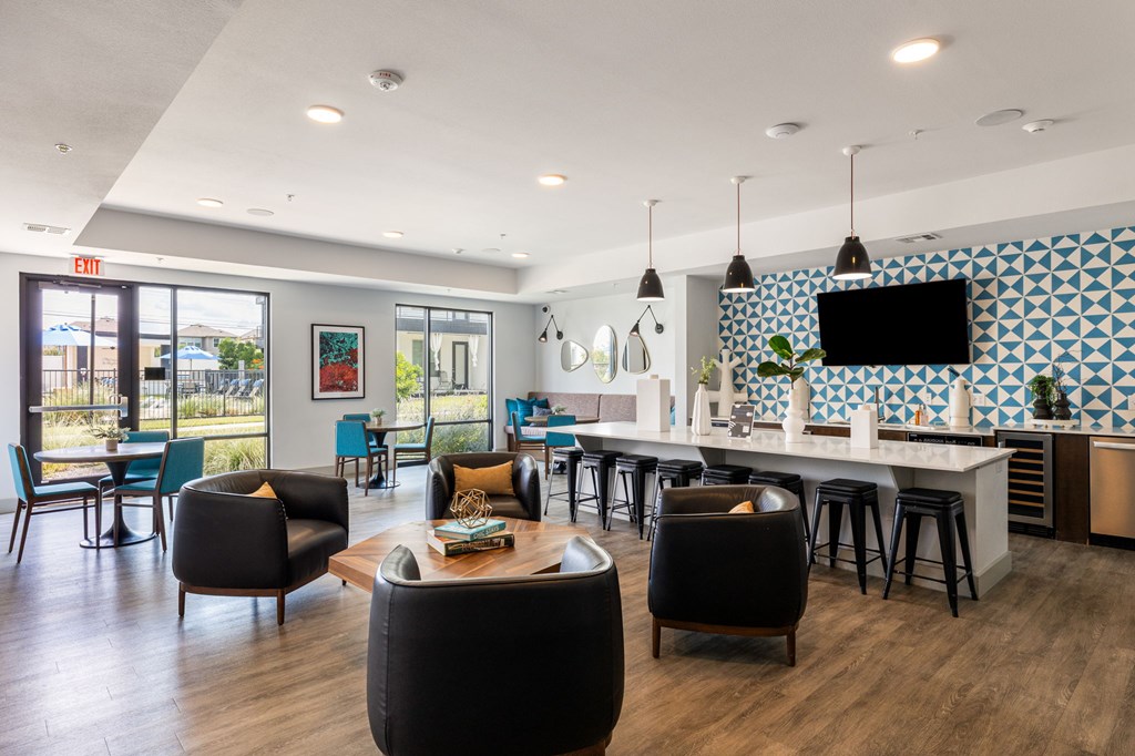 Rhythm Coworking Lounge with Bar and Seating