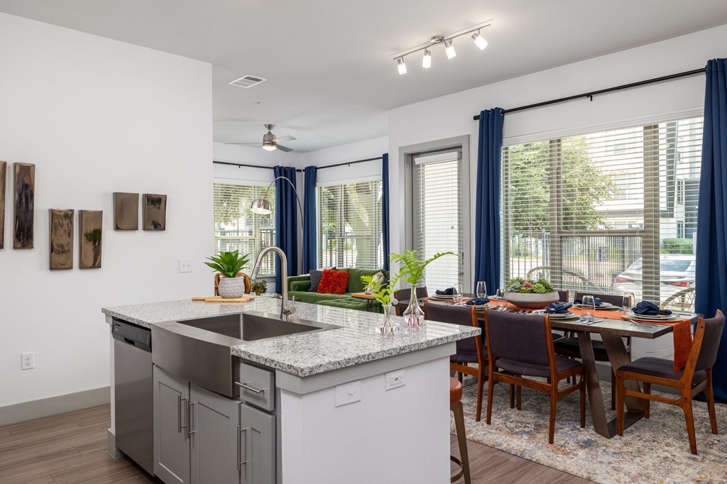 High-End Kitchen with Granite Counters and Stainless Steel Appliances