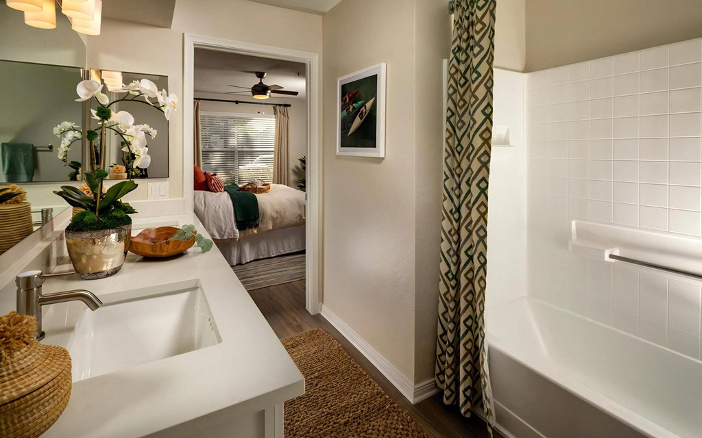 Seacrest Bathroom Bathrooms Complete with Quartz Countertops