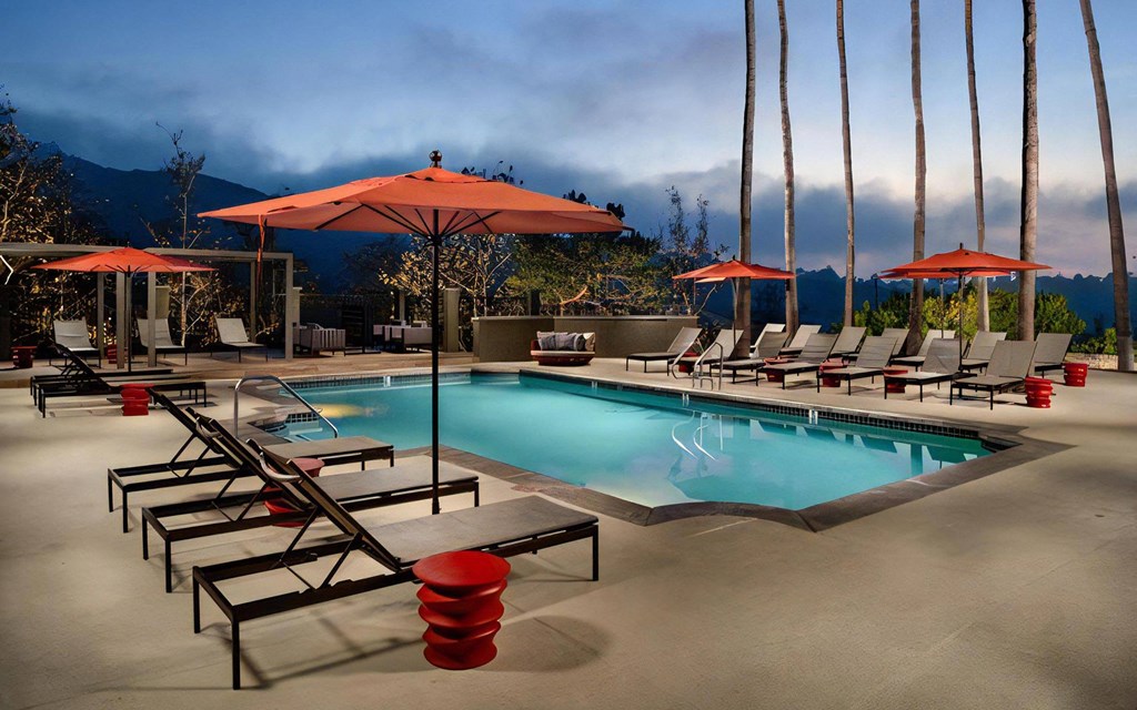 Seacrest Pool Resort Style Pool Chaise Lounges Sundeck and Cabana