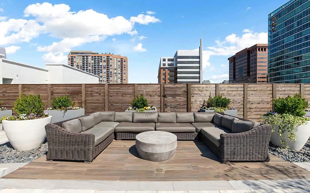 Rooftop Sky Deck with Couch Seating