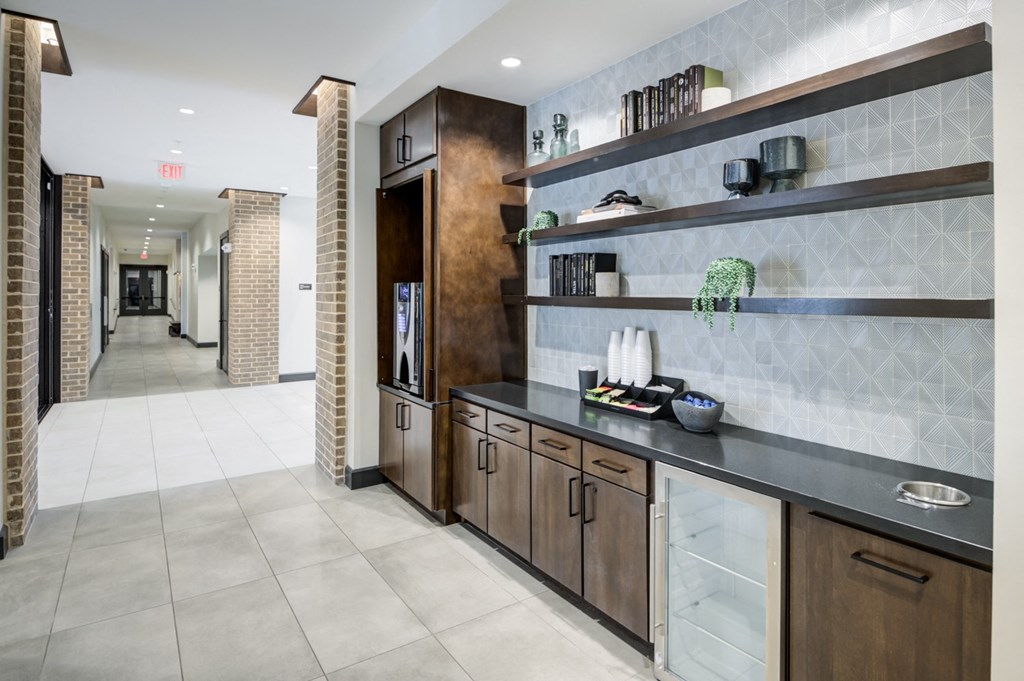 the lobbies at the flats at obsidian city rents a communal area with a