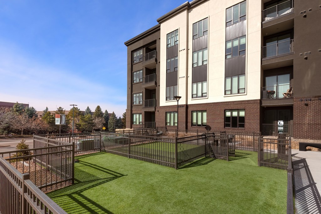 Gated On-Site Dog Run with Open Play Areas and Safety Features