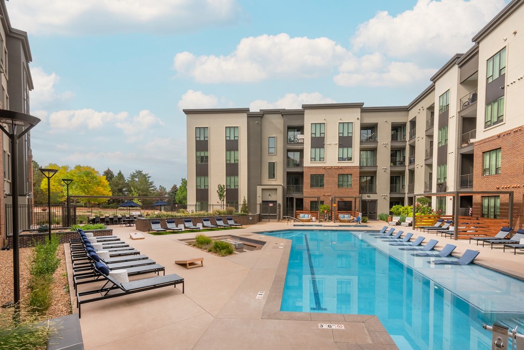 Resort Style Pool and Cabanas